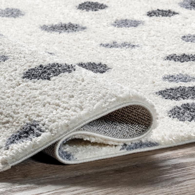 Nuloom Rudy Transitional Polka Dot Tasseled Area Rug