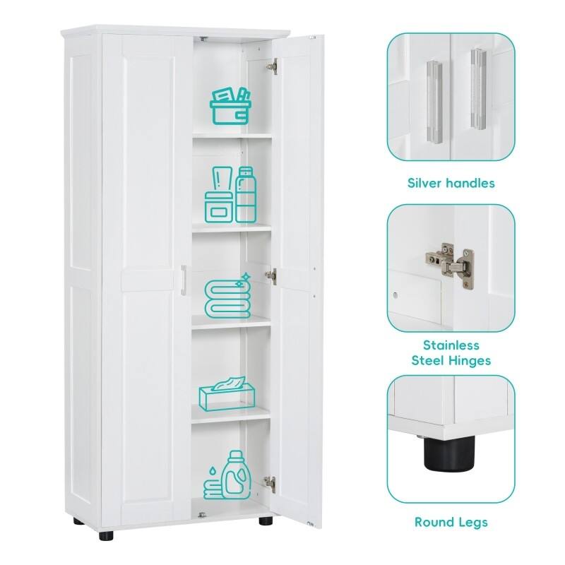 Multi-functional Storage Cabinet with 2 Doors,Adjustable Shelf