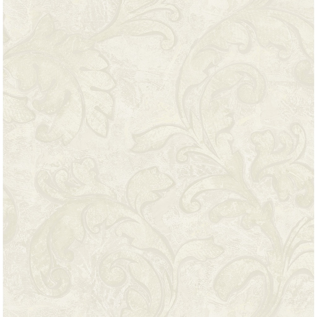 Seabrook Designs Delfina Leaf Trail Unpasted Wallpaper