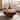GDFStudio - Modern Round Walnut Coffee Table with Pedestal Base