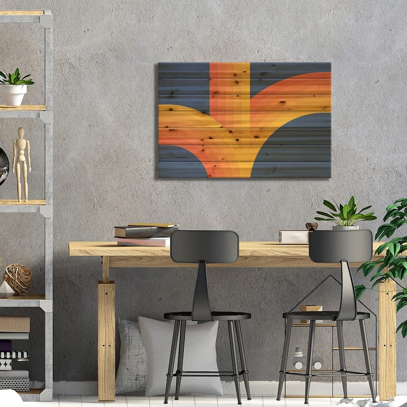 Sunset Bounce Print On Wood by Circa 78 Designs - Multi-Color