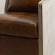 preview thumbnail 54 of 165, KINWELL 31"W Oak Frame Upholstered Swivel Barrel Armchair