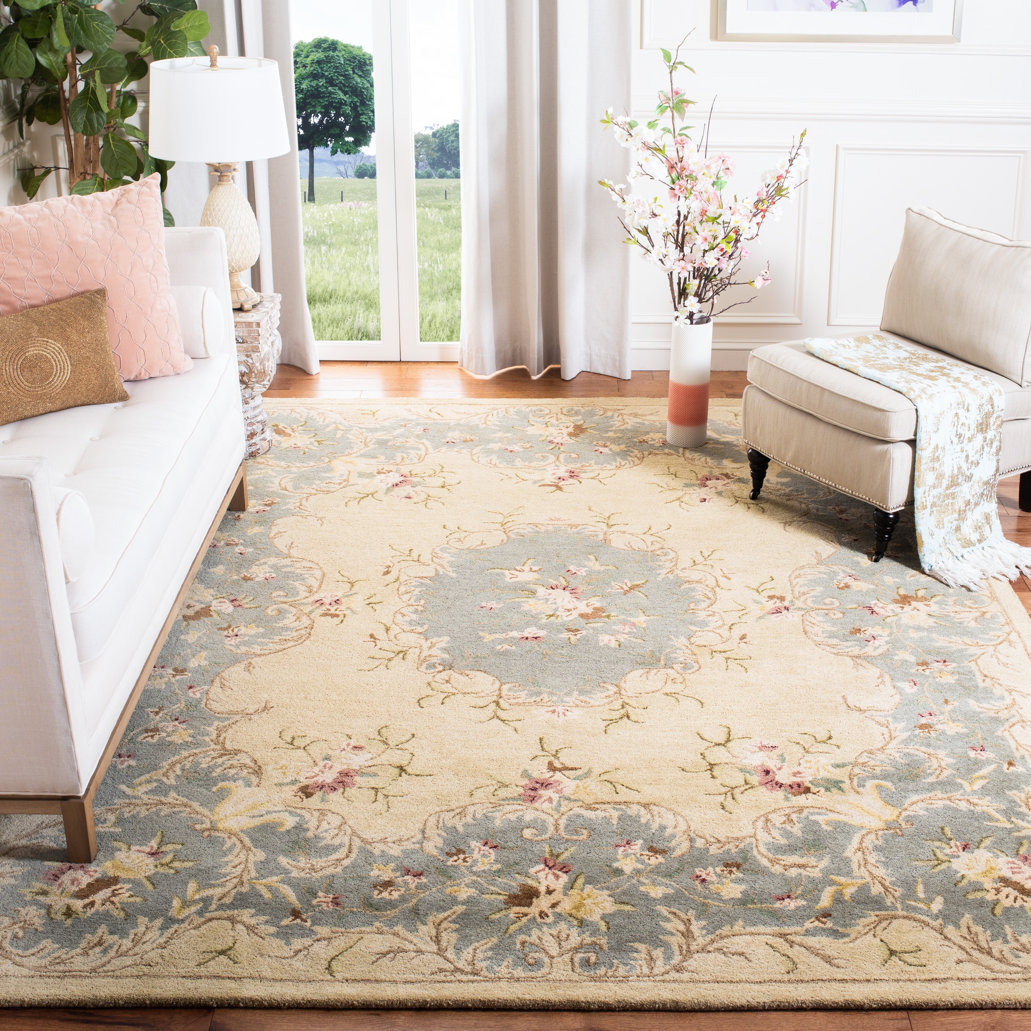 SAFAVIEH Handmade Bergama Folkea Oriental Hand-spun Wool Rug