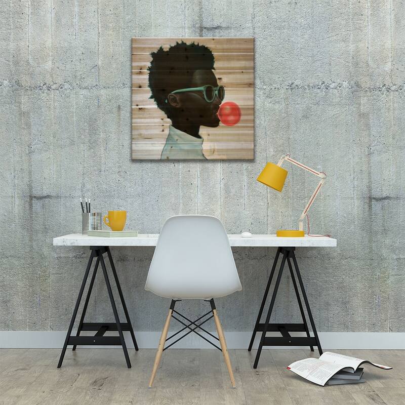 How Far Is A Light Year? Print On Wood by Alexander Grahovsky - Multi-Color