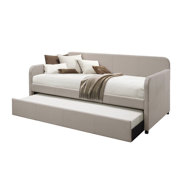 Tiara Upholstered Daybed with Trundle On Sale Bed Bath