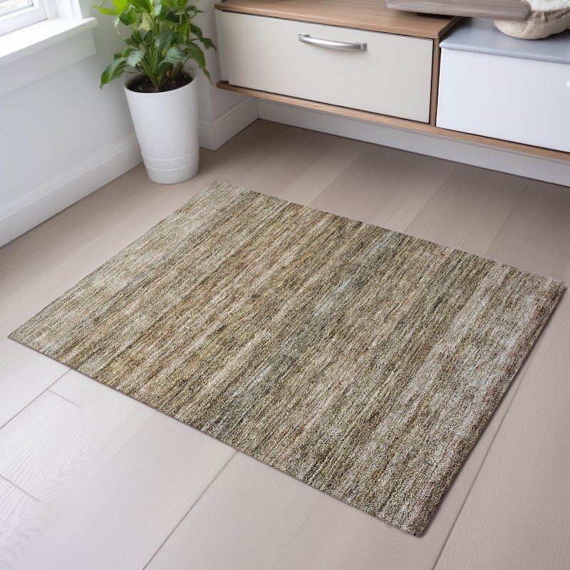 Premium Washable Super Soft Ombre Tribal Mayfield Rug - Copper - 1'8" x 2'6"