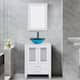 Option W-Glass turquoise sink