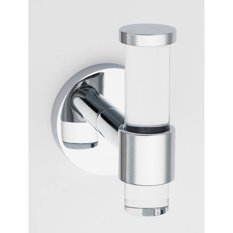 Alno Contemporary Acrylic Single Bathroom Robe / Towel Wall Hook