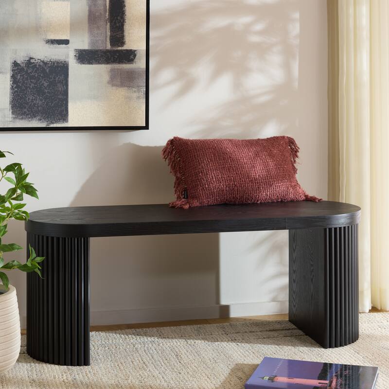 SAFAVIEH Enoki Oval Bench - 47"W x 16"D x 18"H