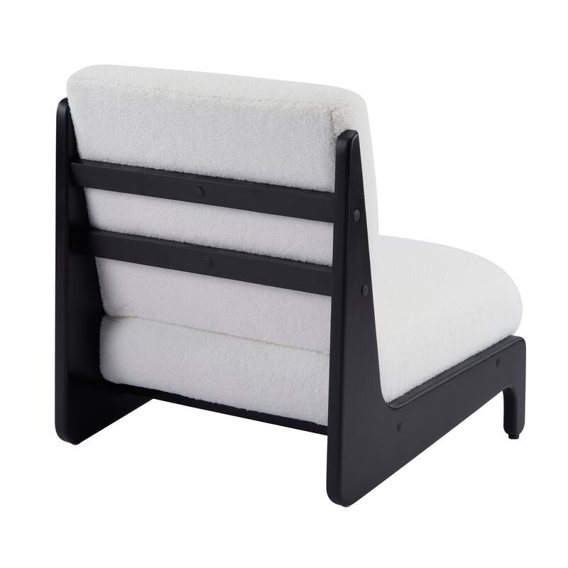 Christopher Knight Home - Modern Rubber Wood + Fabric Accent Chair