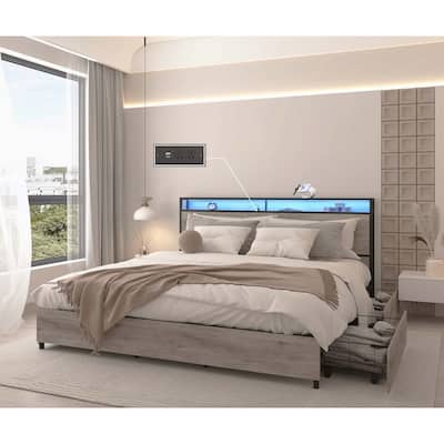 Versatile Metal Bed with Advanced Functions for Supreme Comfort and Storage.