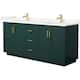 Option Green / Giotto Quartz Top / Brushed Gold Hardware
