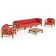 Option Teak Finish, Red