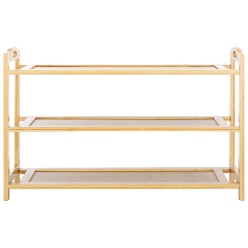 SAFAVIEH Dolors 3-Tier Shoe Storage Shelf - 31.1 In. W x 9.2 In. D x 19.7 In. H - 31Wx9Dx20H