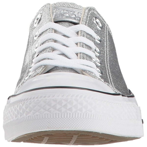 converse women's chuck taylor all star glitter canvas low top sneaker