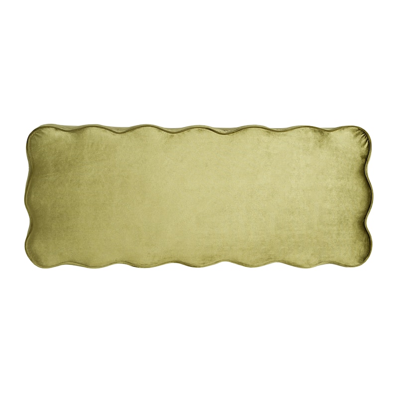 Christopher Knight Home - Milan Modern Velvet Storage Ottoman with Scalloped Design