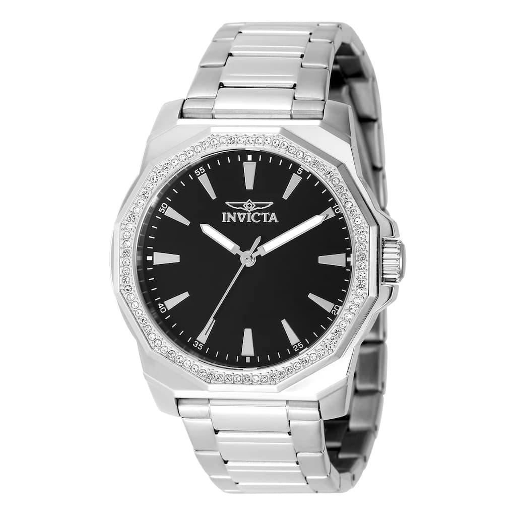 Invicta Men's 49103 Speedway Quartz 3 Hand Black Dial Watch