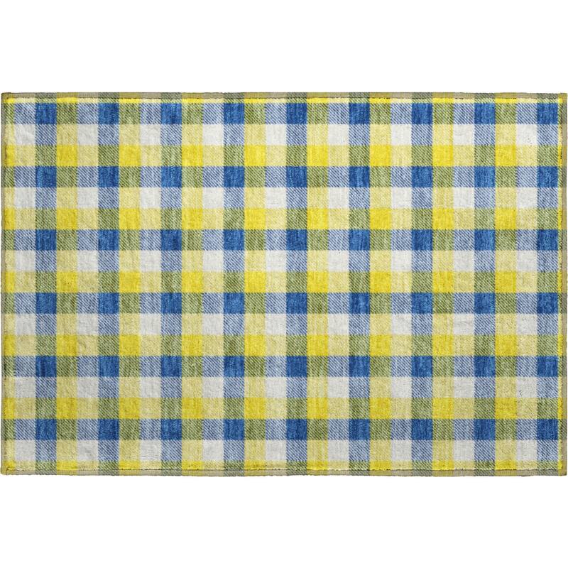 Premium Washable Super Soft Plaid Mayfield Rug