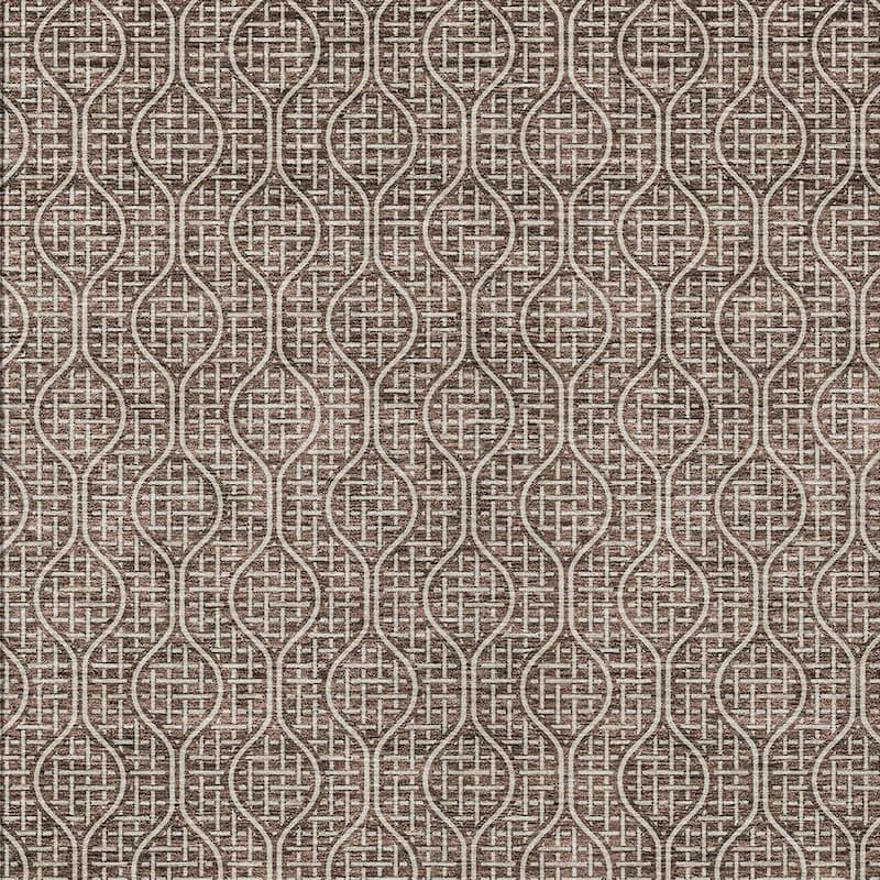 HomeRoots Geometric Transitional Rectangle Outdoor Rug