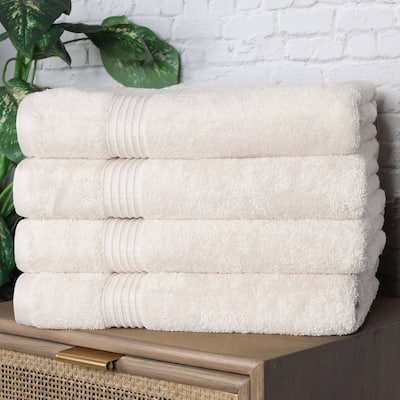 Superior Heritage Egyptian Cotton Absorbent Bath Towel Set of 4