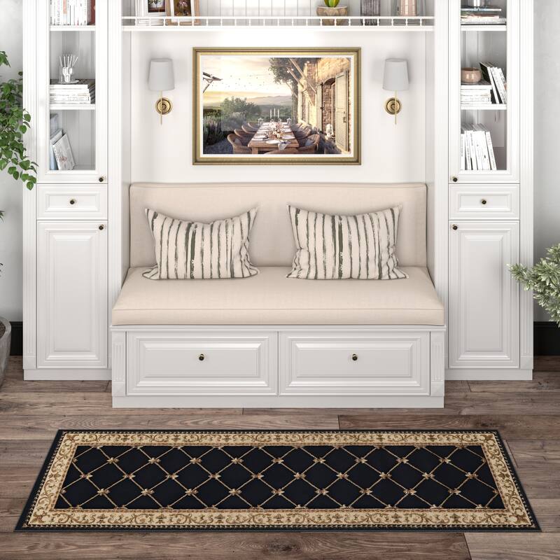 Soho Traditional Scroll Indoor Area Rug