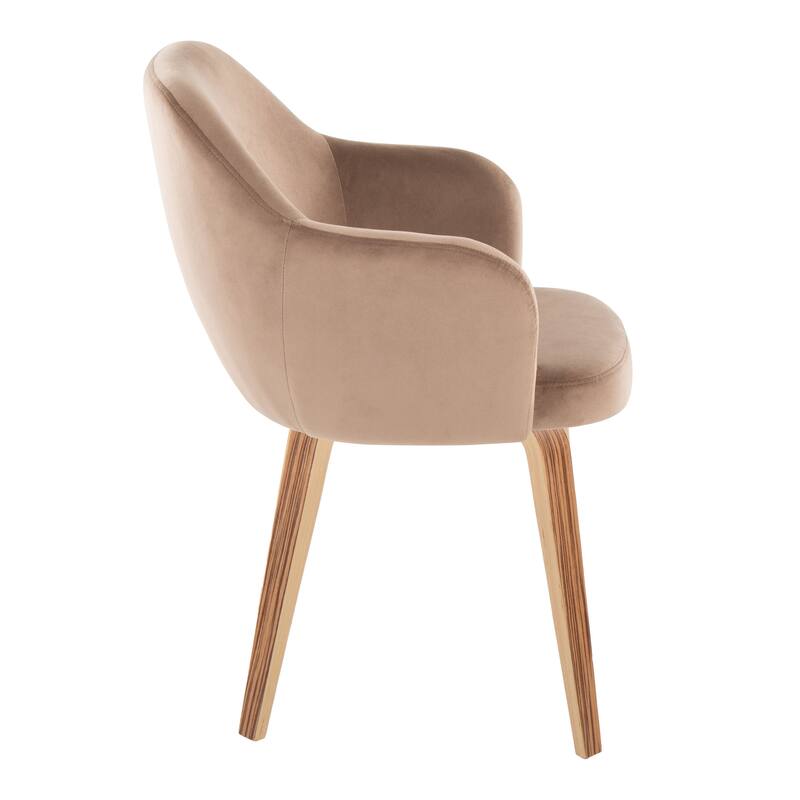 Porch & Den Beckett Dining Chair with Bent Wood Legs (Set of 2)