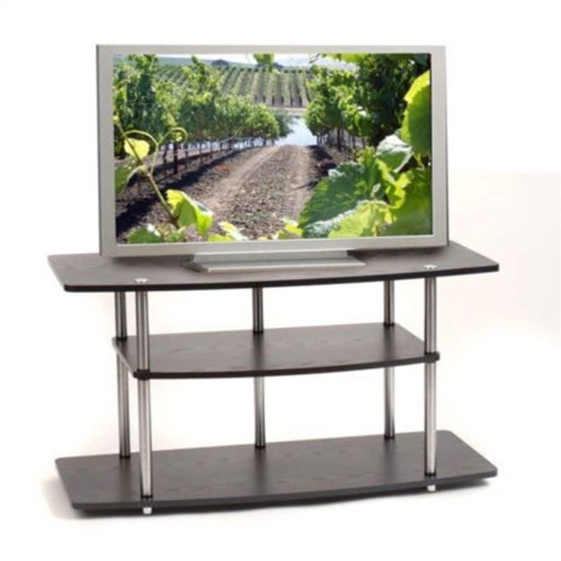 Black 42-Inch Flat Screen TV Stand by Convenience Concepts - 21.625" H x 42" W x 15.75" D