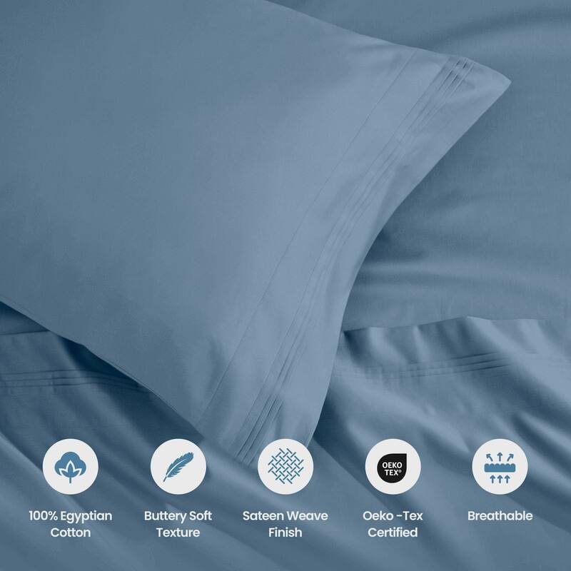 Blue Nile Mills Egyptian Cotton 1450 Thread Count Eco-Friendly Solid Sheet Set