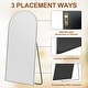 preview thumbnail 25 of 74, Modern Arched Full Length Aluminum Alloy Floor Mirror Standing Mirror