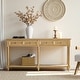 preview thumbnail 5 of 26, HUALAL HOME Dennis Farmhouse Modern 2-Drawers Wood Console Table with Solid Wood Legs