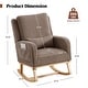 preview thumbnail 8 of 66, HOMYKA 27.5" Wide Rocking Chair for Nursery