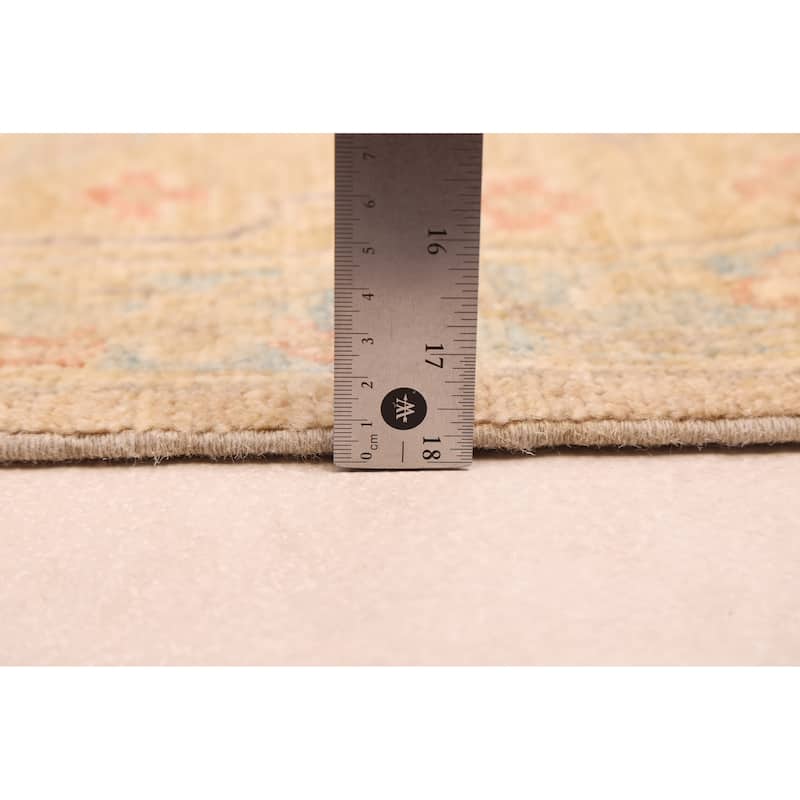 ECARPETGALLERY Hand-knotted Peshawar Oushak Tan Wool Rug - 8'1 x 9'11