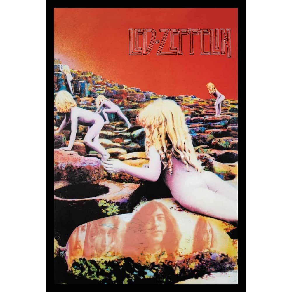 Led Zeppelin Houses of The Holy Framed Poster - 24 x 36 Inch