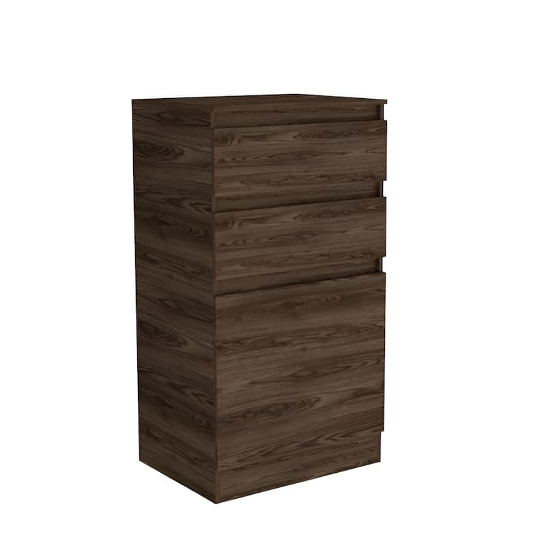 2 Drawer Vertical Chest with Mirror and Jewelry Box Storage