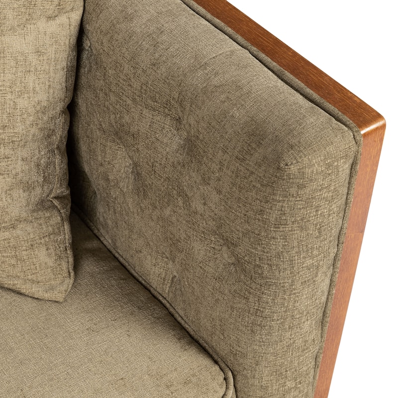 Borah Tufted Loveseat with Accent Pillows by Christopher Knight Home