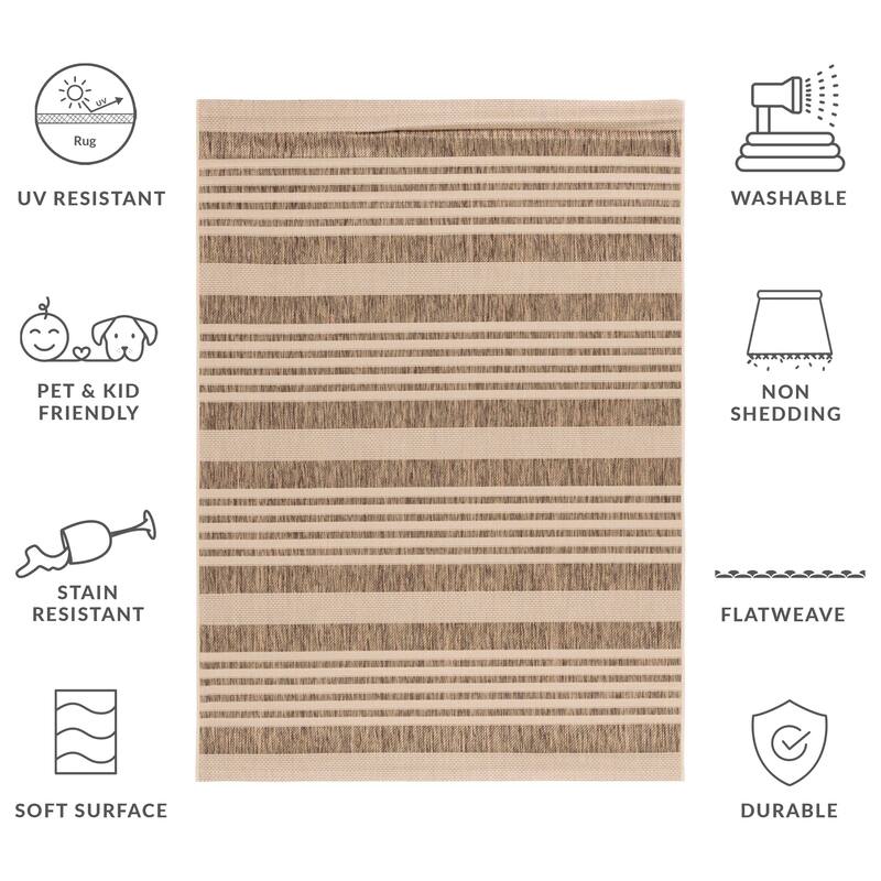 SAFAVIEH Courtyard Orsi Indoor/ Outdoor Waterproof Area Rug