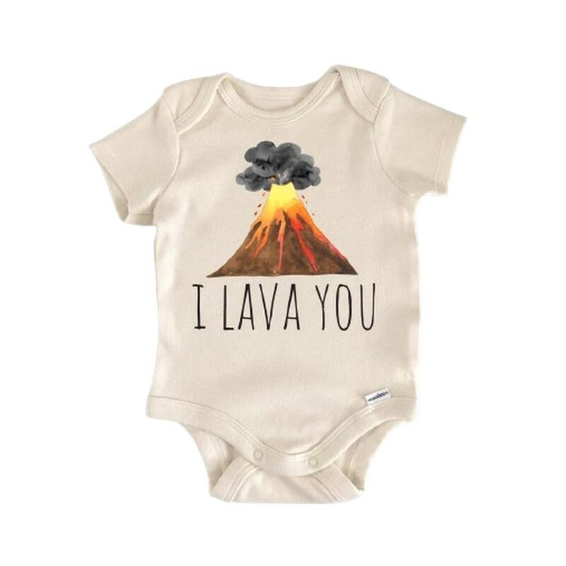 Lava Hawaii Volcano - Baby Boy Girl Clothes Infant Bodysuit Funny Cute Newborn