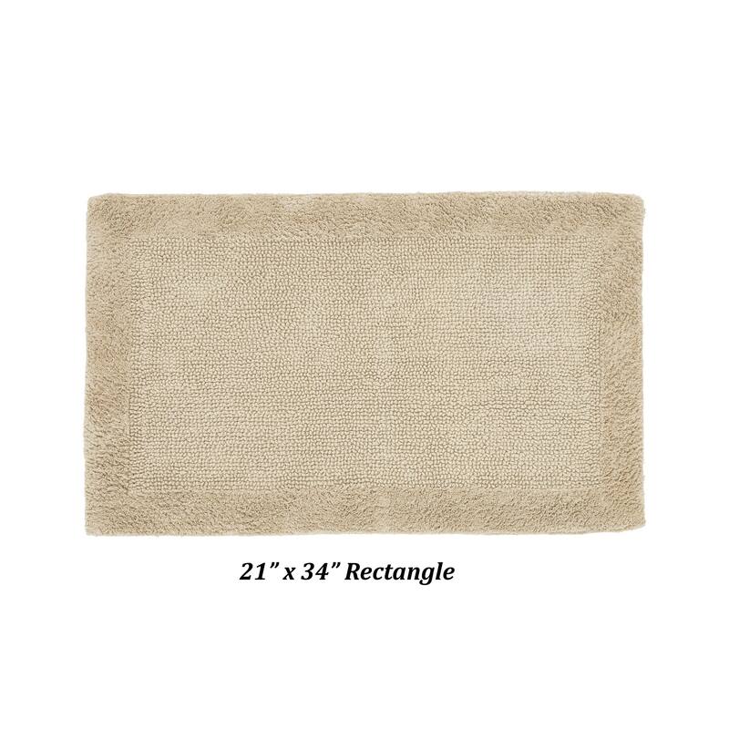 Better Trends Bath Rugs 100% Cotton Tufted Soft & Water Absorbent Bathroom Rug for Shower, Sink Bath Mats Edge Collection