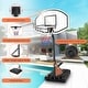 preview thumbnail 2 of 6, Adjustable Portable Basketball Hoop for Kids - Poolside 3.1Ft to 4.7Ft Height - 35''L x 24'' W x 6'' H