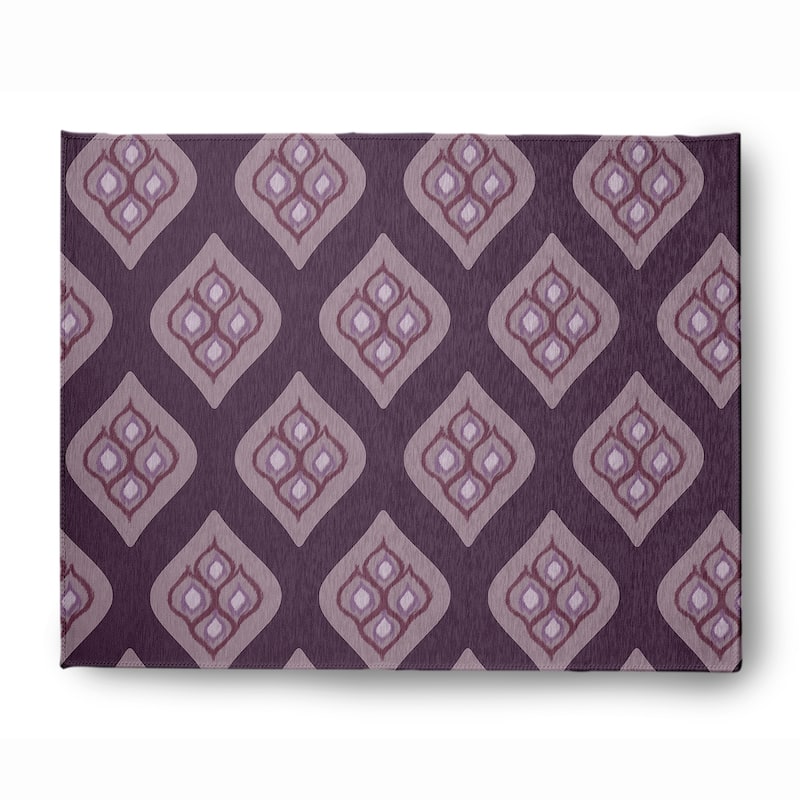 Olgee Bold Pattern Soft Chenille Rug - 8' x 10' - Purple