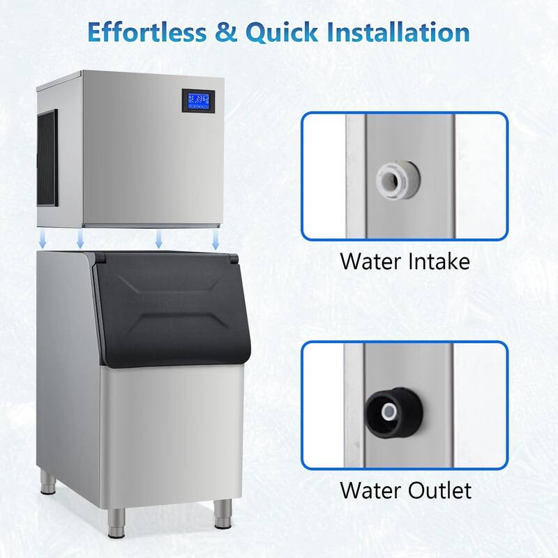 Commercial Ice Machine Industrial with 550LBS/1 Day Ice Maker