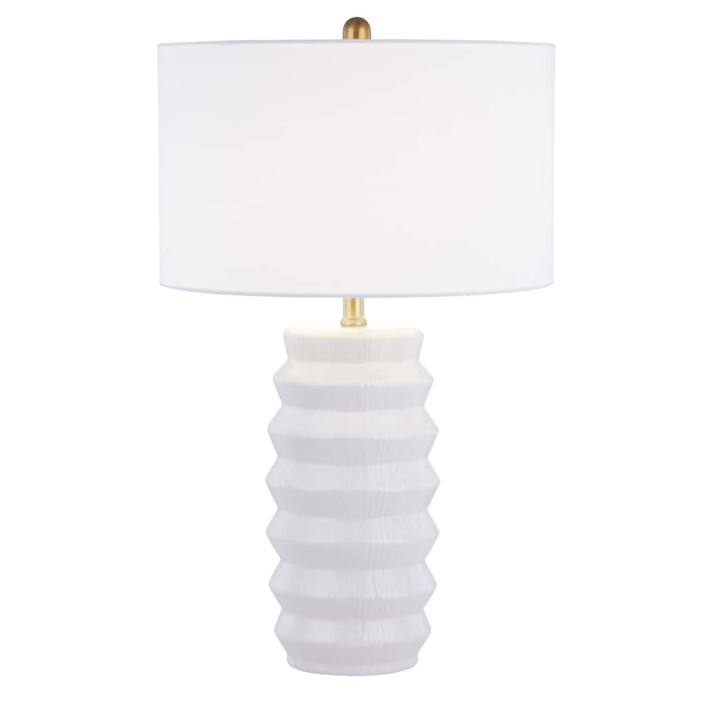 Holmes 26" Table Lamp with Linen Shade, White