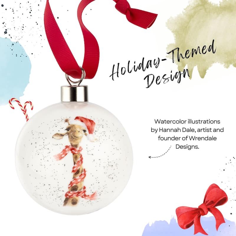 Royal Worcester Wrendale Designs Christmas Bauble