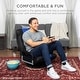 preview thumbnail 7 of 5, Swivel Gaming Chair 360 Degree Multipurpose Floor Chair Rocker w/Lumbar Support, Armrest Handles, Adjustable Backrest