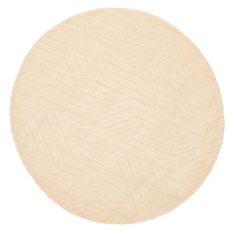 Kashkuli Gabbeh Cream Rug 4'0" x 4'0" - 4'0 x 4'0 - Cream - 4'0 x 4'0