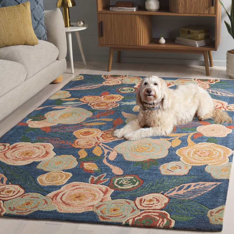 SAFAVIEH Handmade Jardin Sjoerdje Floral Wool Rug