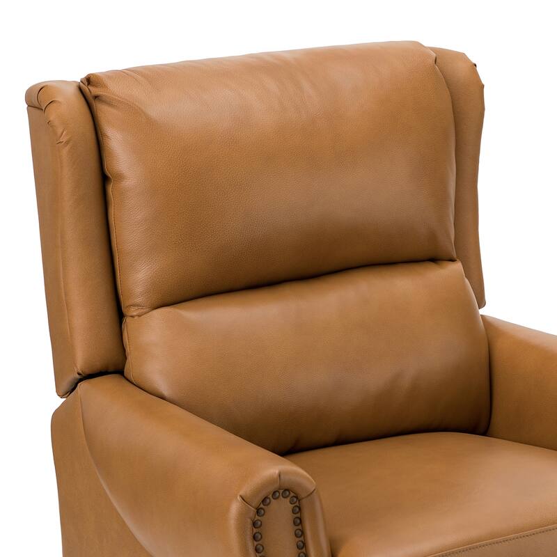 Alicia 32.68" Wide Genuine Leather Manual Recliner