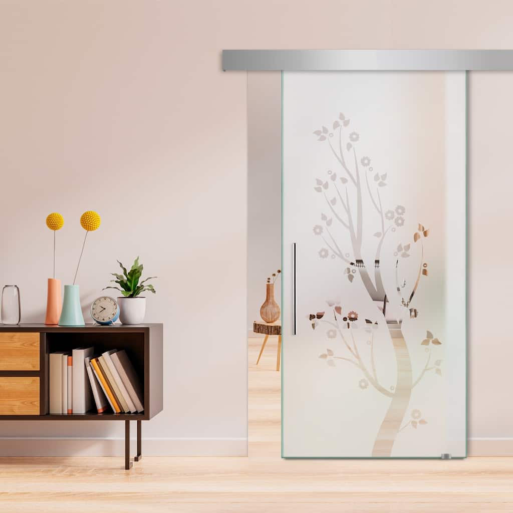 Sliding Glass Barn Door ALU100