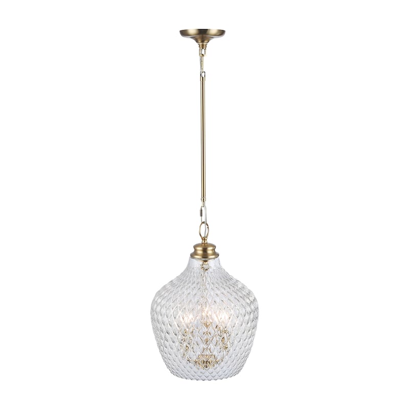 Golden Lighting 1088-3P CLR Adeline 3 Light 12" Wide Pendant