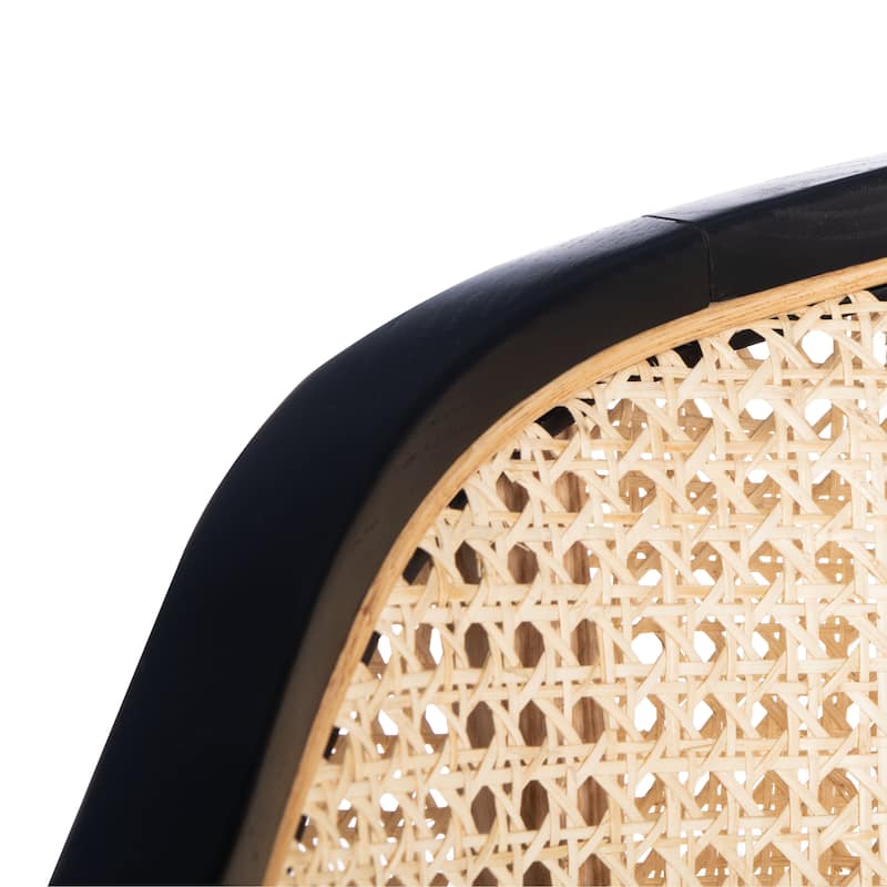 SAFAVIEH Couture Dominica Rattan Dining Chair - 23.4" W x 22.8" L x 33.6" H - 23"W x 23"D x 34"H